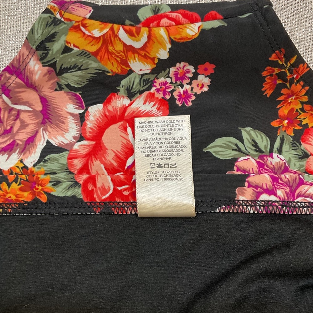 NWT Terra & Sky Floral Mid-Rise Tummy-Control Bikini Size 2X (20W-22W) - Picture 11 of 11